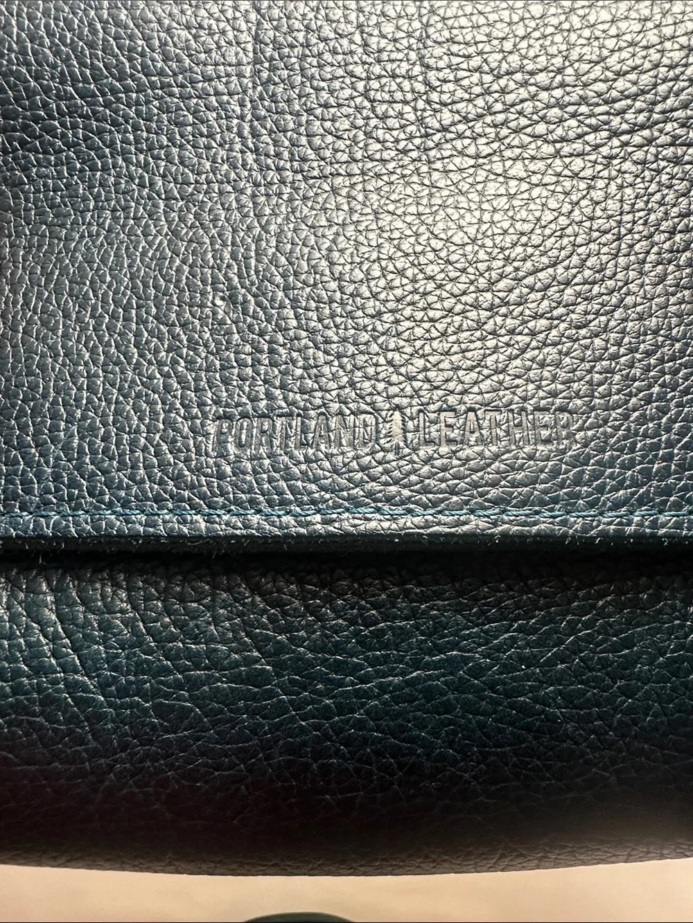 Portland Leather Crossbody Bag in Westward Blue
